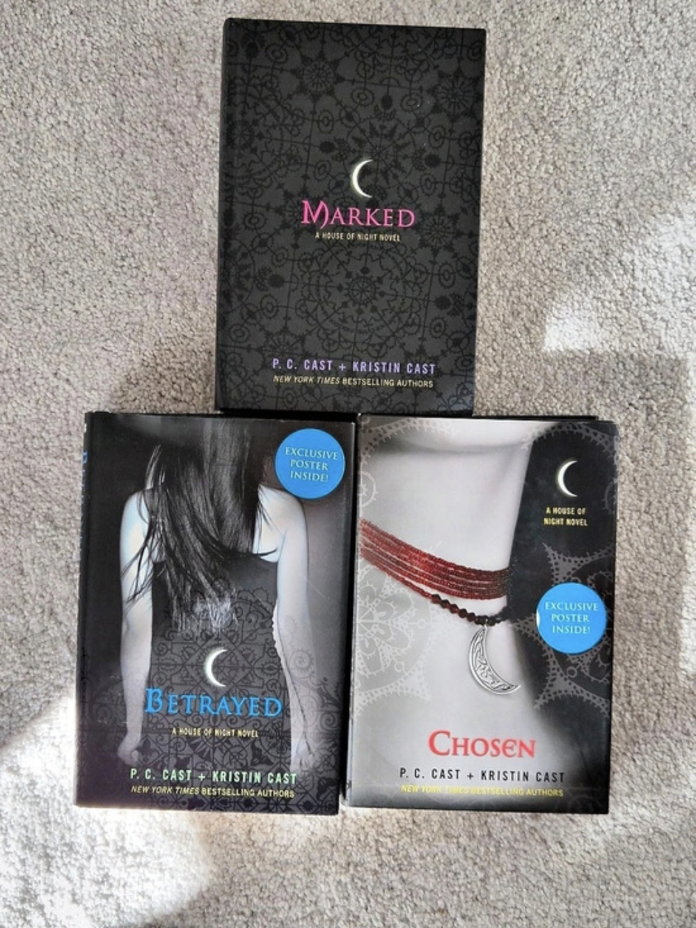 St. Martin's Griffin House of Night Novels (Marked, Betrayed, Chosen) Book Set